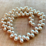 White Briolette-Style Pearls