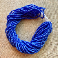 13º Opaque  Dark Cornflower Blue Charlotte-Cuts