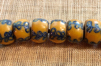 Yellow Bow-Tie Beads