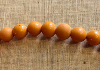 Mustard Yellow Glass Beads, 1800's