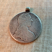 Ethiopian Coin Pendant, St. Theresa
