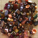 Special Brown/Pink and Purple Czech Glass Mix
