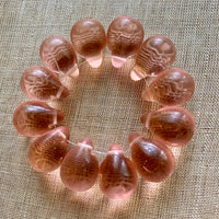 Peach Pink Wedding Beads