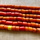 Opaque Orange Naga Beads