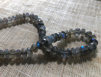 6mm Labradorite Faceted Rondelles