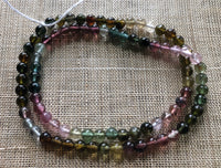 4mm Smooth Round Tourmaline, Strand