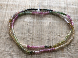 2mm Faceted Tourmaline, Strand