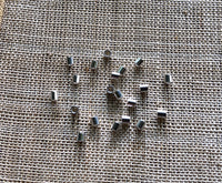 2x2mm Sterling Silver Crimp Beads