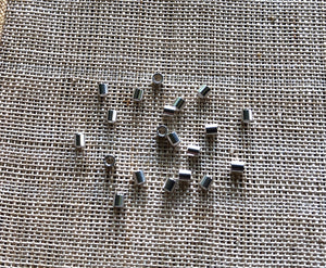 2x2mm Sterling Silver Crimp Beads