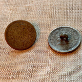 Afghan Silver Buttons, Rupee Coins
