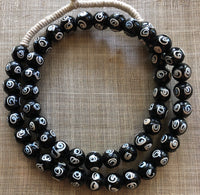 Black and White #6 Venetian Beads