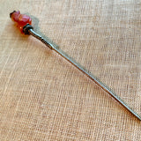 Old Chinese Carnelian Monkey Hairstick
