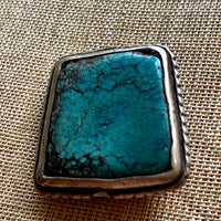 Turquoise Bezel-Set Bead, Nepal