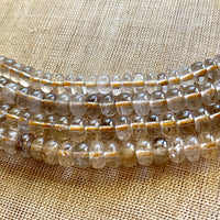 Rutilated Quartz Rondelles
