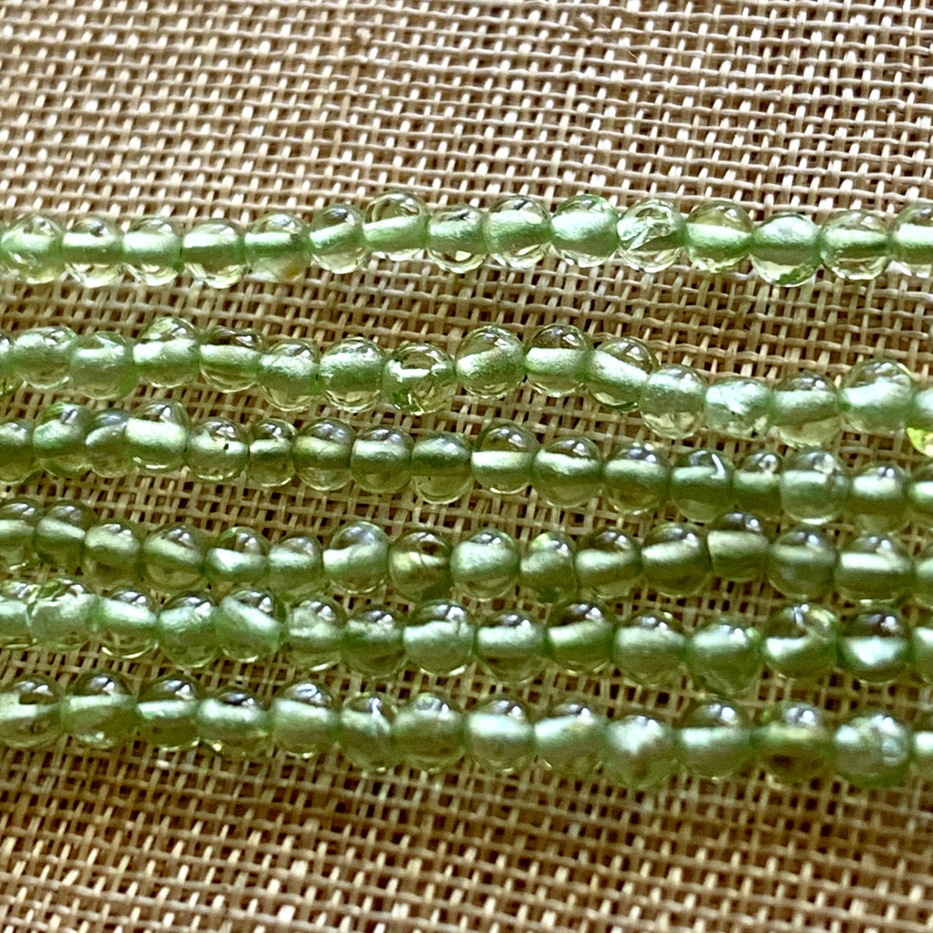 Small 2.5mm Peridot Gemstone beads