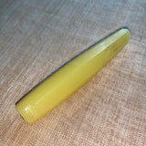 Large Bohemian Yellow Glass Bead