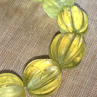 Jonquil Vaseline Melon Bead