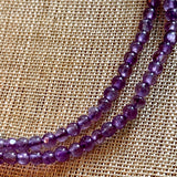 Tiny Round Amethyst Beads