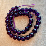 10mm Dark Amethyst Beads