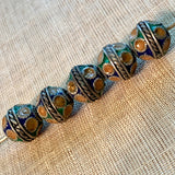Silver and Enamel Berber Bead