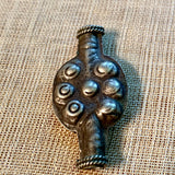 Long Silver Afghan Bead