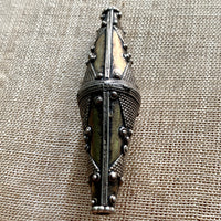Long Bicone Turkman Bead