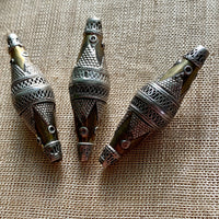 Long Bicone Turkman Bead