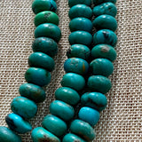 Afghan Turquoise Rondelle Beads