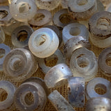 Milky Glass Beads, Set of 10