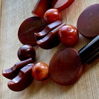 Mixed Shapes Carnelian Strand