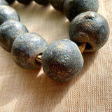 Large Rough Cast Brass Beads,  Nigeria
