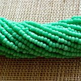 16º Opaque Light Green Seed Beads