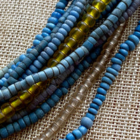 Antique Czech & Venetian Seed Beads, 5 Strands!