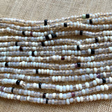 Venetian Seed Beads, 9º Irregular Opal Grey Mix