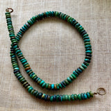 Afghan Green Turquoise Rondelles