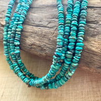 Small Afghan Turquoise Rondelles