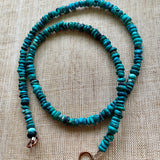 Small Afghan Turquoise Rondelles