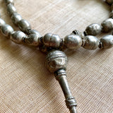 Large Vintage Silver Prayer Beads, Ethiopia