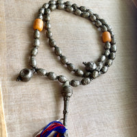 Large Vintage Silver Prayer Beads, Ethiopia