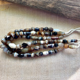Antique Idar-Oberstein Banded Agate Beads