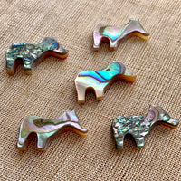 Set of 5 Abalone Horse Fetishes