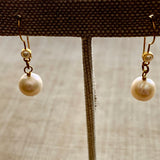 18 Karat & Pearl Earrings