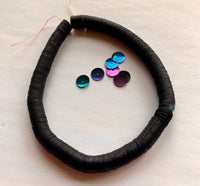 8mm Vintage Blue Iris Sequins