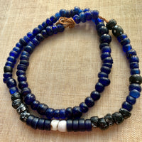 Antique Cobalt Peking Glass Beads