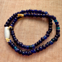 Antique Cobalt Peking Glass Beads