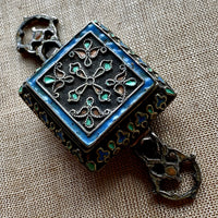 Enameled Box Pendant, Afghanistan