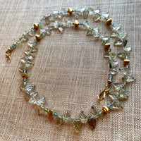 Aquamarine & 18 Karat Gold Necklace