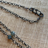 Yemeni Silver and Sapphire Necklace by Ruth