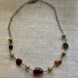 Large Smooth-Cut Tourmaline Necklace