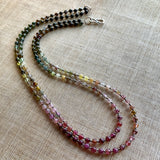 Tourmaline Ombre Double Strand Necklace